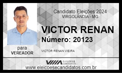 Candidato VICTOR RENAN 2024 - VIRGOLÂNDIA - Eleições