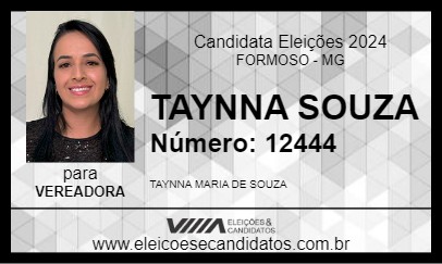 Candidato TAYNNA SOUZA 2024 - FORMOSO - Eleições