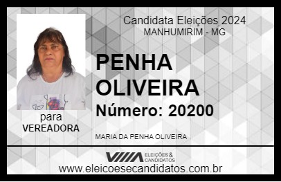 Candidato PENHA OLIVEIRA 2024 - MANHUMIRIM - Eleições