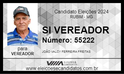 Candidato JOÃO VALCY 2024 - RUBIM - Eleições