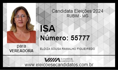 Candidato ISA 2024 - RUBIM - Eleições