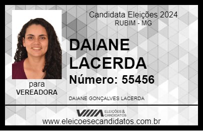 Candidato DAIANE LACERDA 2024 - RUBIM - Eleições