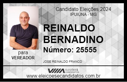 Candidato REINALDO BERNADINO 2024 - IPUIÚNA - Eleições