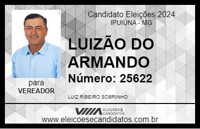 Candidato LUIZÃO DO ARMANDO 2024 - IPUIÚNA - Eleições