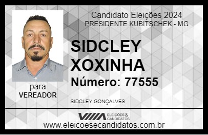 Candidato SIDCLEY 2024 - PRESIDENTE KUBITSCHEK - Eleições