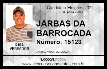 Candidato JARBAS DA BARROCADA 2024 - JESUÂNIA - Eleições