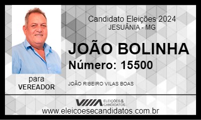 Candidato JOÃO BOLINHA 2024 - JESUÂNIA - Eleições