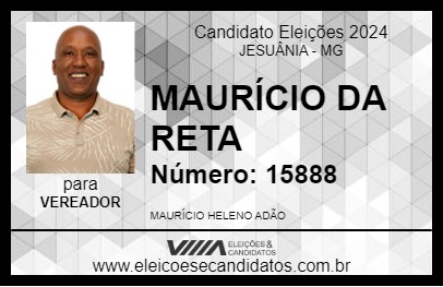 Candidato MAURÍCIO DA RETA 2024 - JESUÂNIA - Eleições