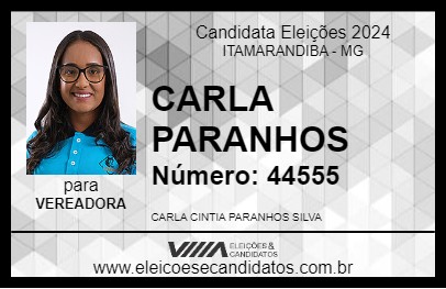 Candidato CARLA PARANHOS 2024 - ITAMARANDIBA - Eleições