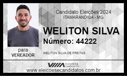 Candidato WELITON SILVA 2024 - ITAMARANDIBA - Eleições