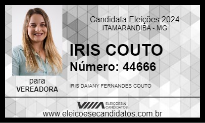 Candidato IRIS COUTO 2024 - ITAMARANDIBA - Eleições