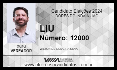 Candidato LIU 2024 - DORES DO INDAIÁ - Eleições