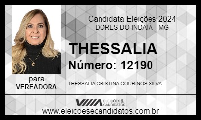 Candidato THESSALIA 2024 - DORES DO INDAIÁ - Eleições