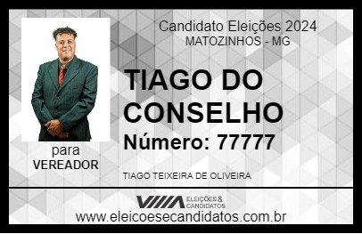 Candidato TIAGO DO CONSELHO 2024 - MATOZINHOS - Eleições