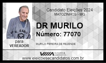 Candidato DR MURILO 2024 - MATOZINHOS - Eleições