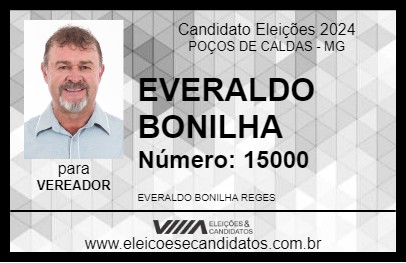 Candidato EVERALDO BONILHA 2024 - POÇOS DE CALDAS - Eleições