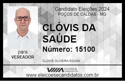 Candidato CLÓVIS DA SAÚDE 2024 - POÇOS DE CALDAS - Eleições