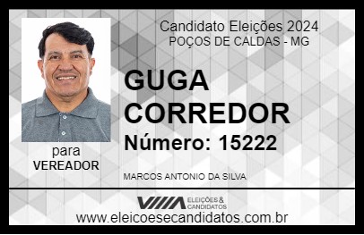 Candidato GUGA CORREDOR 2024 - POÇOS DE CALDAS - Eleições