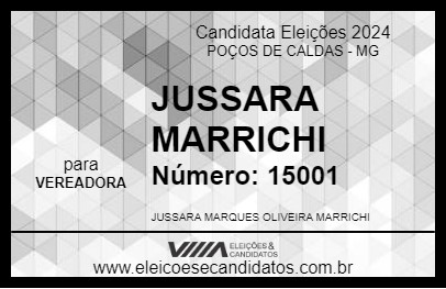 Candidato JUSSARA MARRICHI 2024 - POÇOS DE CALDAS - Eleições