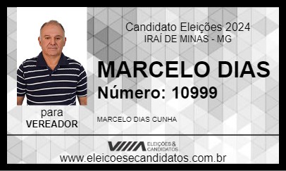 Candidato MARCELO DIAS  2024 - IRAÍ DE MINAS - Eleições