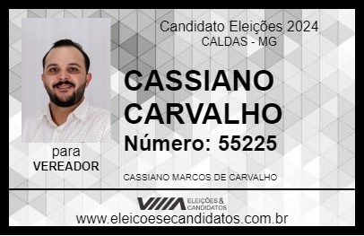 Candidato CASSIANO CARVALHO 2024 - CALDAS - Eleições