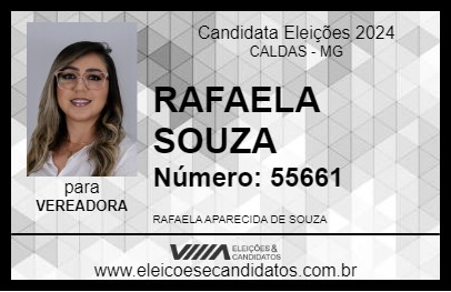 Candidato RAFAELA SOUZA 2024 - CALDAS - Eleições