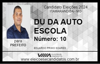 Candidato DU DA AUTO ESCOLA 2024 - ITAMARANDIBA - Eleições