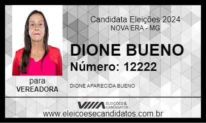 Candidato DIONE BUENO 2024 - NOVA ERA - Eleições