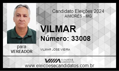 Candidato VILMAR 2024 - AIMORÉS - Eleições