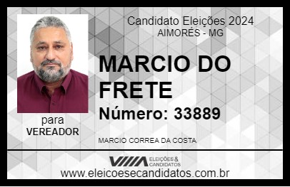 Candidato MARCIO DO FRETE 2024 - AIMORÉS - Eleições