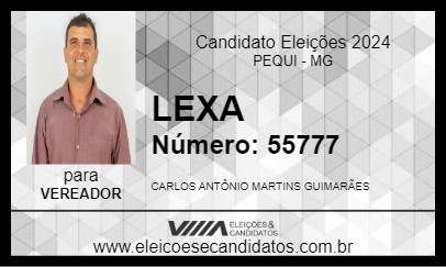 Candidato LEXA 2024 - PEQUI - Eleições