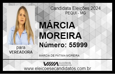 Candidato MÁRCIA MOREIRA 2024 - PEQUI - Eleições