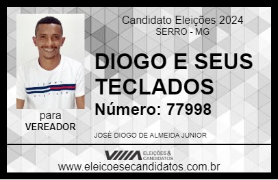 Candidato DIOGO E SEUS TECLADOS 2024 - SERRO - Eleições