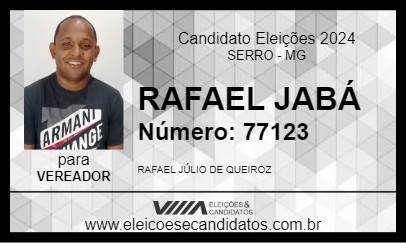 Candidato RAFAEL JABÁ 2024 - SERRO - Eleições