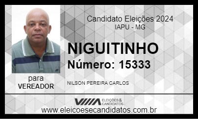 Candidato NIGUITINHO 2024 - IAPU - Eleições