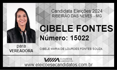 Candidato CIBELE FONTES 2024 - RIBEIRÃO DAS NEVES - Eleições