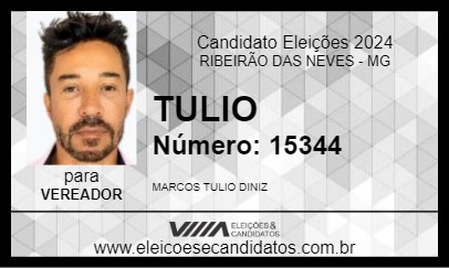 Candidato TULIO 2024 - RIBEIRÃO DAS NEVES - Eleições