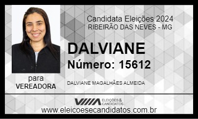 Candidato DALVIANE  2024 - RIBEIRÃO DAS NEVES - Eleições