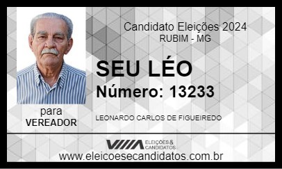 Candidato SEU LÉO 2024 - RUBIM - Eleições