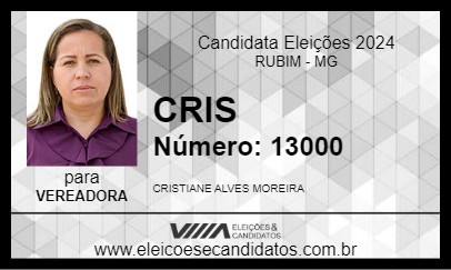 Candidato CRIS 2024 - RUBIM - Eleições