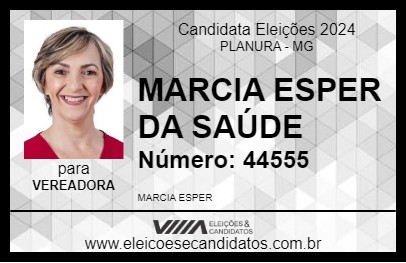 Candidato MARCIA ESPER DA SAÚDE 2024 - PLANURA - Eleições