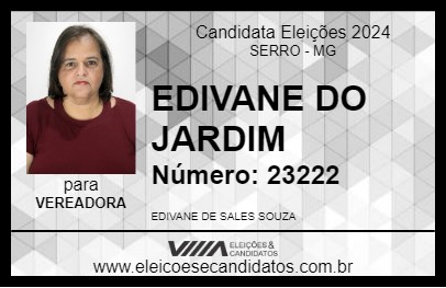 Candidato EDIVANE SALES 2024 - SERRO - Eleições