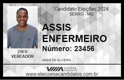 Candidato ASSIS ENFERMEIRO 2024 - SERRO - Eleições