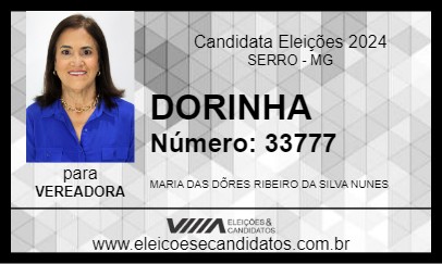 Candidato DORINHA 2024 - SERRO - Eleições