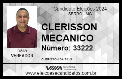 Candidato CLERISSON MECANICO 2024 - SERRO - Eleições