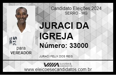 Candidato JURACI DA IGREJA 2024 - SERRO - Eleições