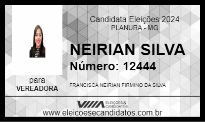 Candidato NEIRIAN SILVA 2024 - PLANURA - Eleições