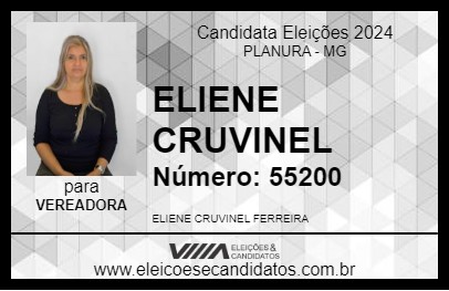 Candidato ELIENE CRUVINEL 2024 - PLANURA - Eleições