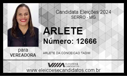 Candidato ARLETE 2024 - SERRO - Eleições