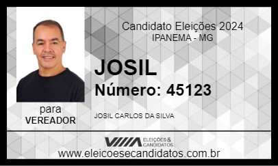 Candidato JOSIL 2024 - IPANEMA - Eleições